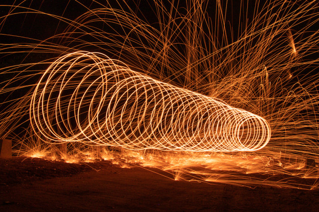 Steel wool photography