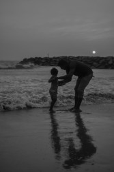 Fatherly love in the evening