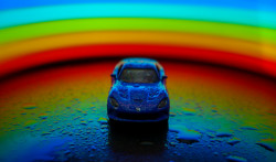 Rainbow car