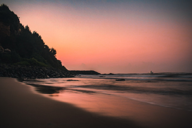 Just before the sun rise