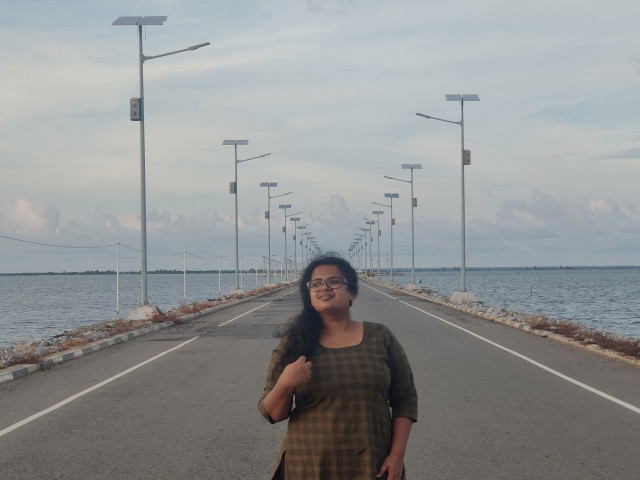 Girl and Lines
