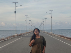 Girl and Lines