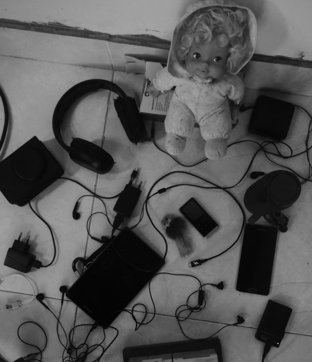 Such beautiful character stuck with these complicated devices