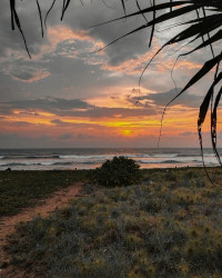 Beauty of the evening beach side
