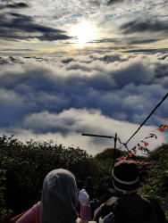“Over the clouds”