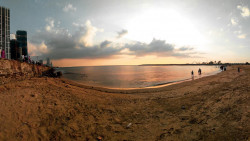 Evening sky with Beach.