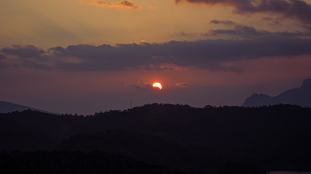 Sunset in the Mountains
