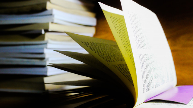 Art photography with a book
