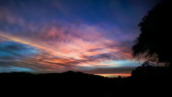 The coldness of the night creeps in as the warmth of the sun fades away.