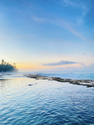 Ocean's morning glow