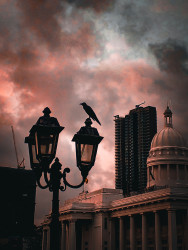 The sky before to cry
