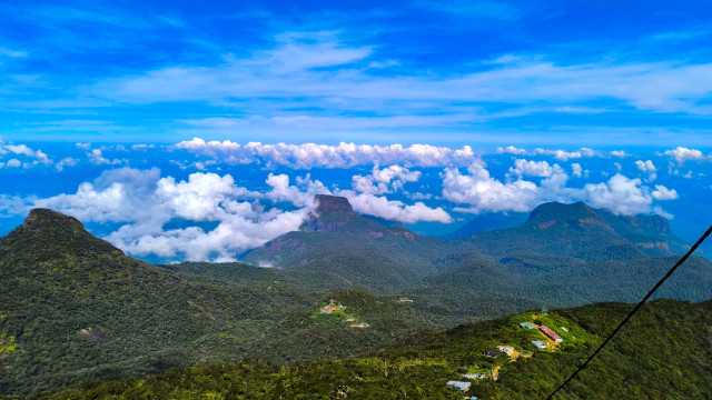 Through the clouds