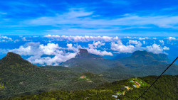 Through the clouds