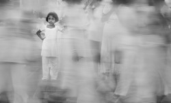 Little girl in white