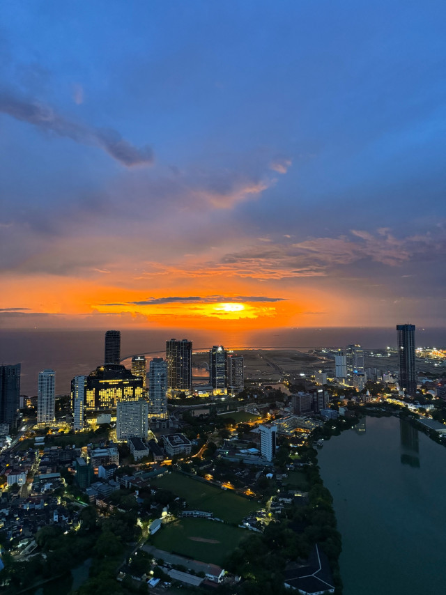 City Lights and Sunset Delights