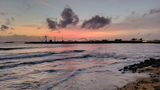 Tranquil Dusk by the Ocean