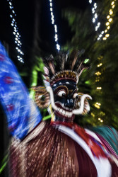 Masked in motion