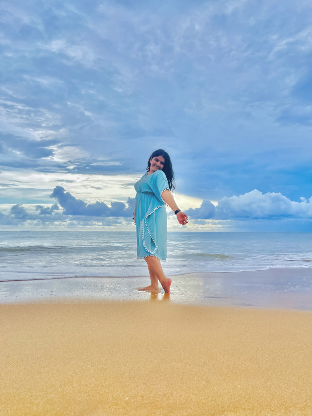 Happiness in the beach