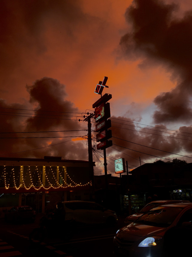 Red sky