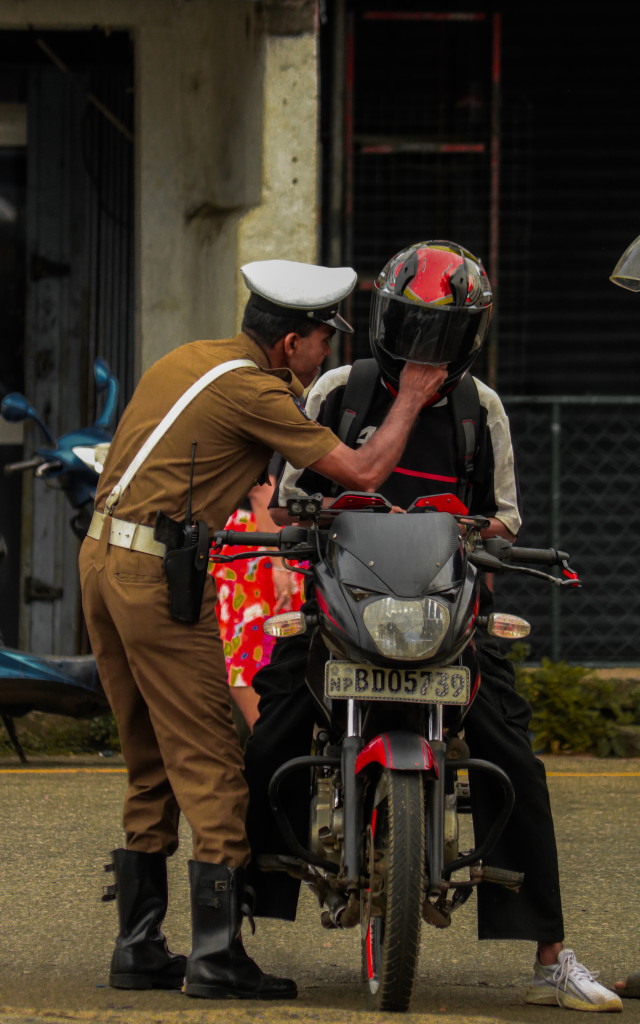 Traffic police are always watching you.