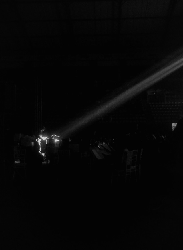 Mr. Sachiththa Fernando conducting an orchestra