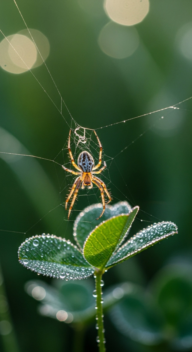 The spider and the leaf