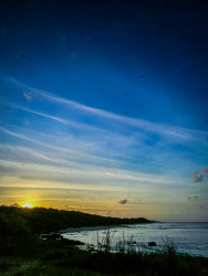 Evening symphony of blue and gold.