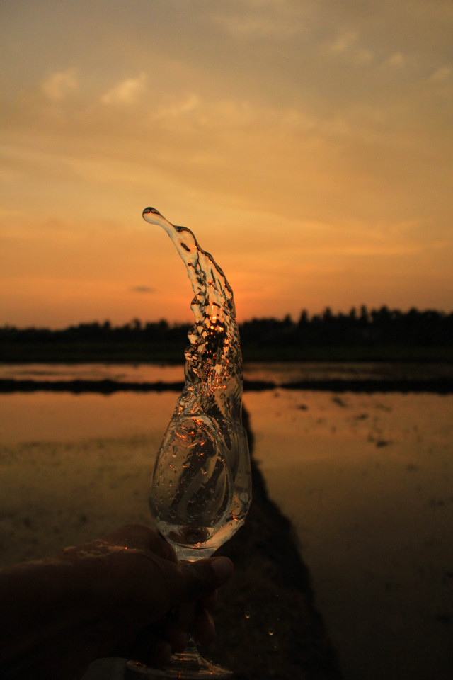 Splash of sunset