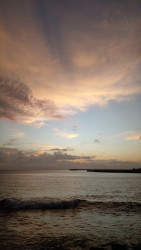 Sunset at the ocean