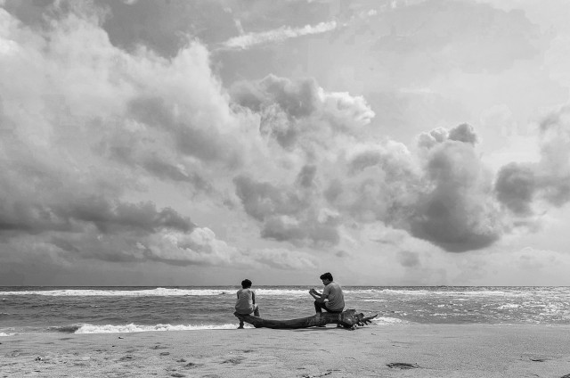 Bond at the beach