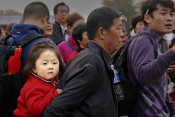 The little girl