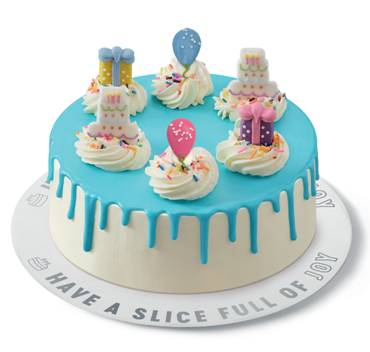  Happy Birthday Sugar Deco Ice Cream Cake 