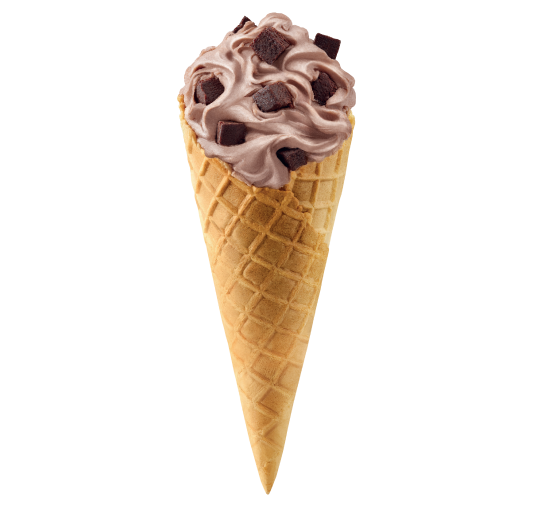  Choc Brownie Blizzard in Waffle Cone 