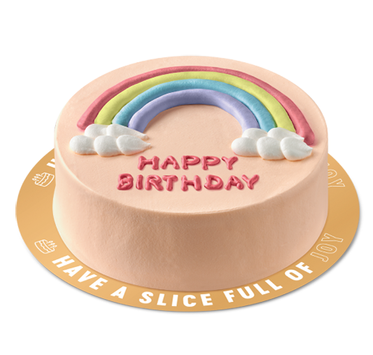  Little Rainbow Minimal Cake 