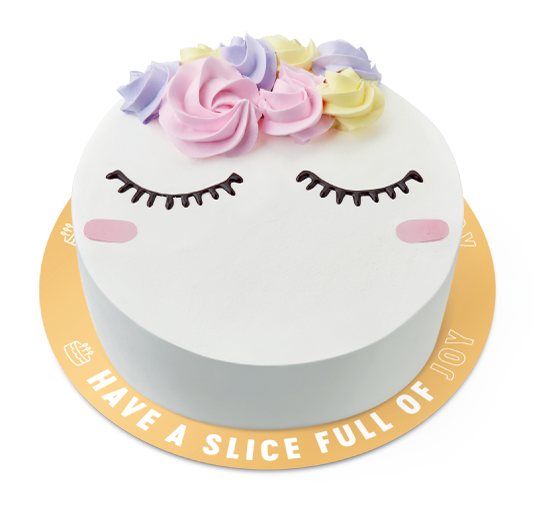  Snowy Pony Minimal Cake 