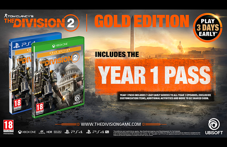 ÎÏοÏÎλεÏμα εικÏÎ½Î±Ï Î³Î¹Î± Tom Clancy's The Division 2 Gold Edition (PS4)