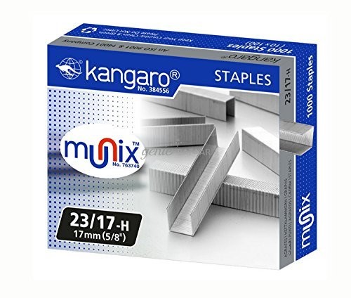 Kangaro 23/17-H Staples Pack, 50 Pins/Pack, (Pack of 20)