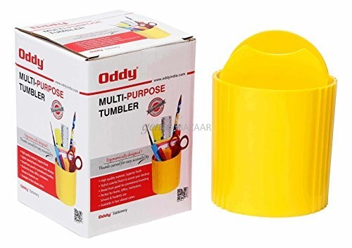 Oddy Multipurpose Plastic Tumbler,  Yellow - Pack of 2