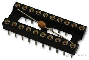 Multicomp DIP SOCKET,  20 POSITION,  THROUGH HOLE