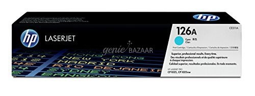 HP 126A Original LaserJet Toner Cartridge,  Cyan