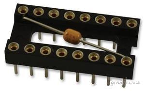 Multicomp DIP SOCKET,  16 POSITION,  THROUGH HOLE