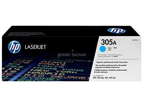 HP 305A Original LaserJet Toner Cartridge,  Cyan