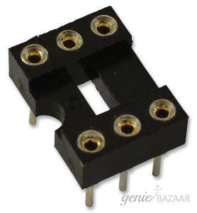 Multicomp DIP SOCKET,  6 POSITION,  THROUGH HOLE