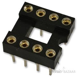 Multicomp DIP SOCKET,  8 POSITION,  THROUGH HOLE