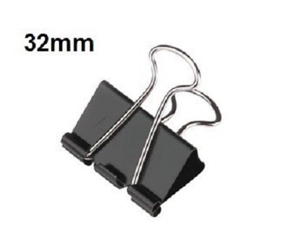 Music 555 Binder Clip,  32 mm (Pack of 12)