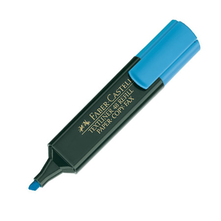 Faber Castell Highlighter,  Blue Color (Pack of 10)