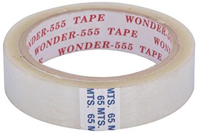 Wonder-555 Transparent Tape 1 inch 65 mtr (Pack of 12)
