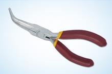 Taparia 1409 Long  Bent Nose Mini Plier (Two Colour Dip Coated Sleeve), 125mm, Pack of 10