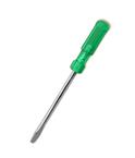 Taparia 829 C.A Transparent Green Handle Flat Screw Drivers, 300 mm, Pack of 10