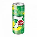 7Up-Clear Lemon Coldrink Can, 250ml, Pack of 24